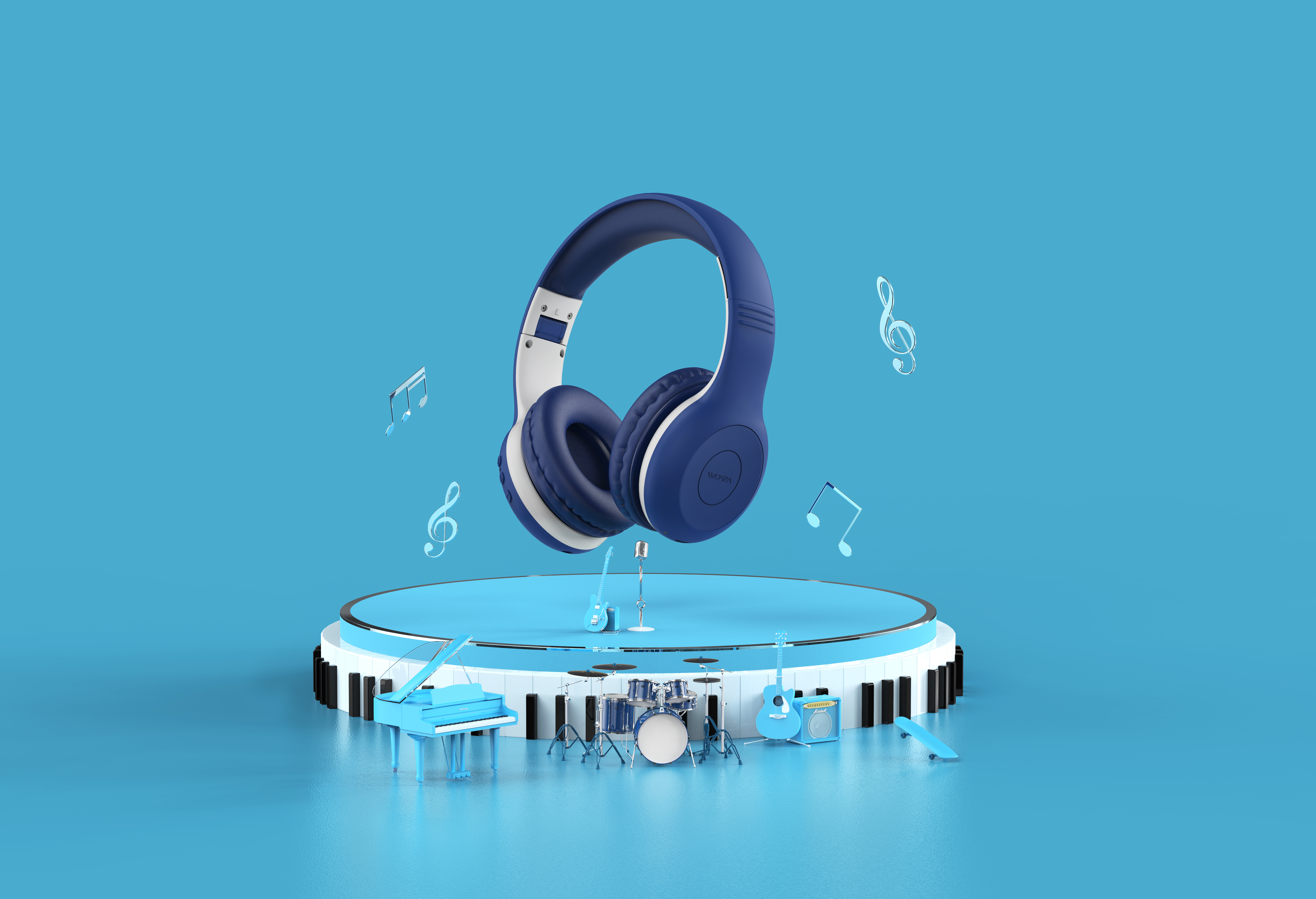 Product rendering，headset，Humidifier，