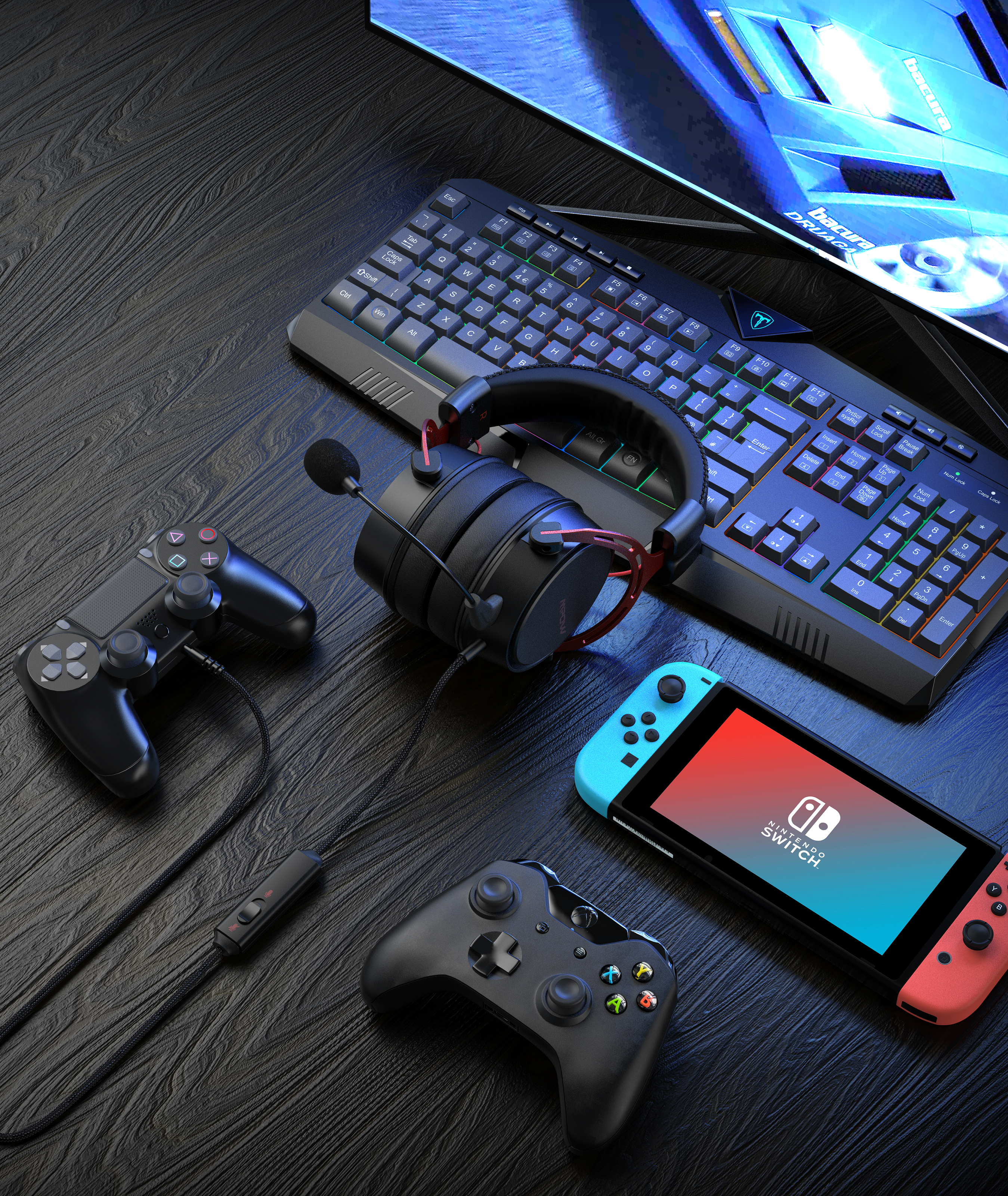 Product rendering，headset，Humidifier，