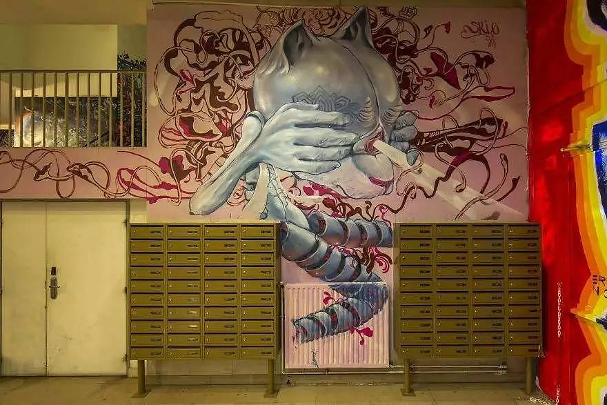 Graffiti，dormitory，Art，Paris，