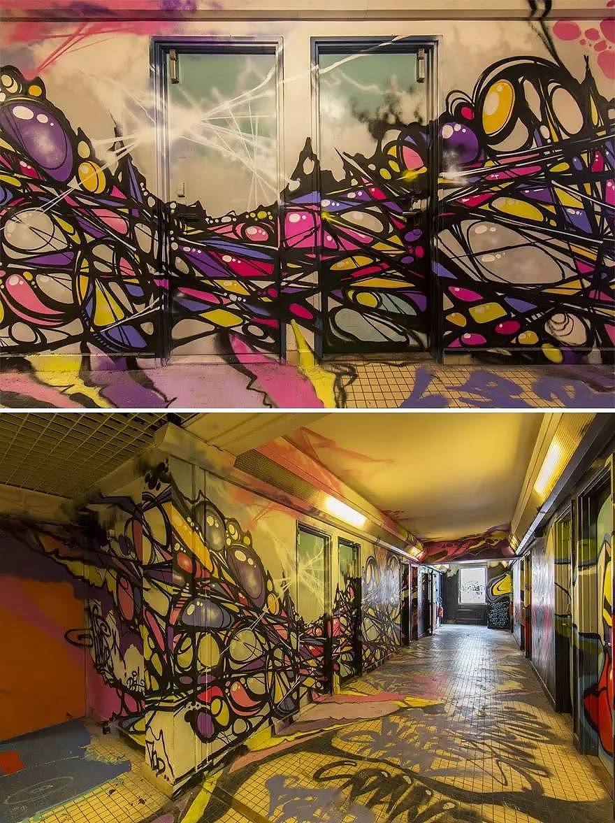 Graffiti，dormitory，Art，Paris，