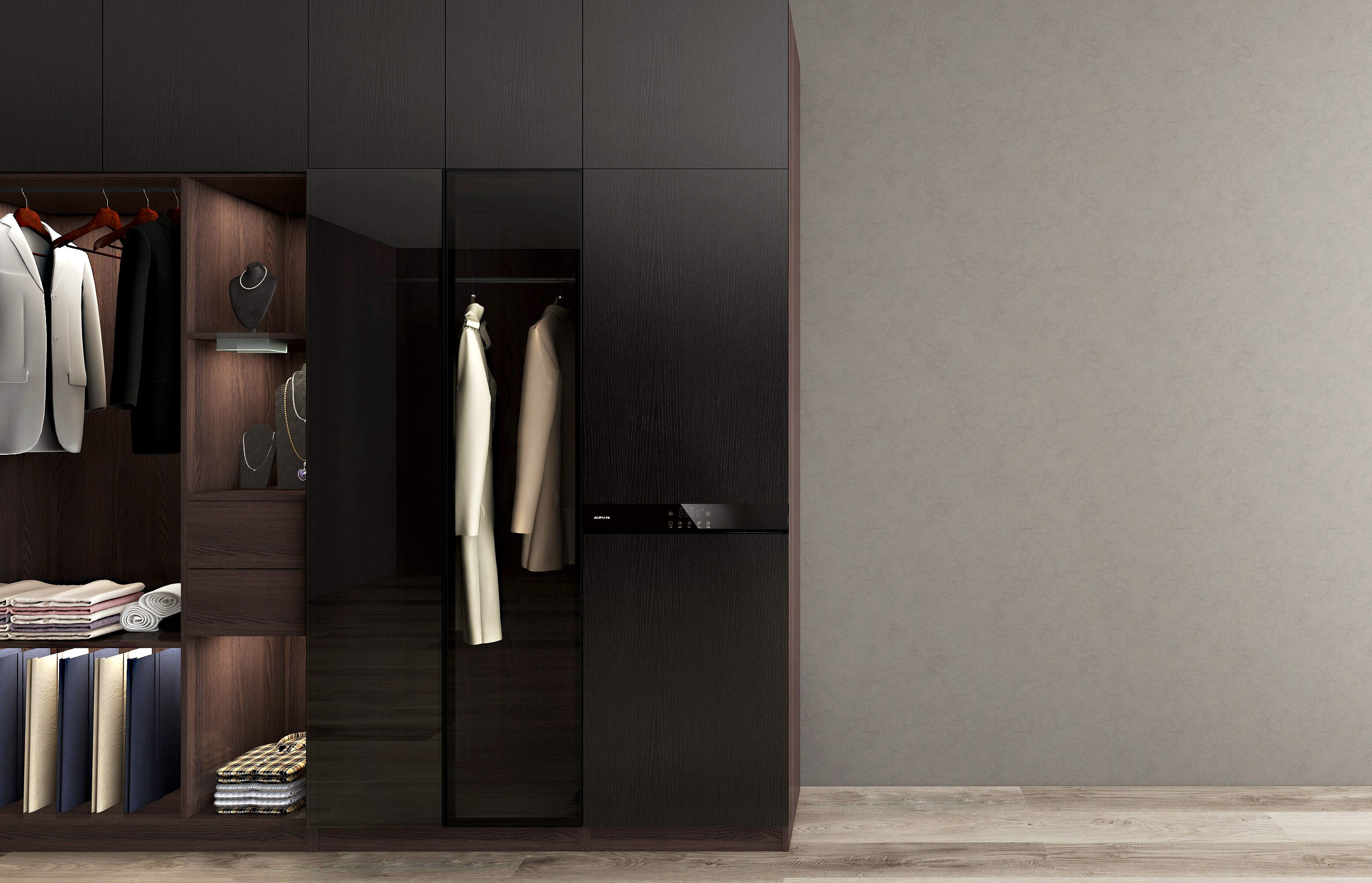 Embedded clothes sterilization nursing machine，