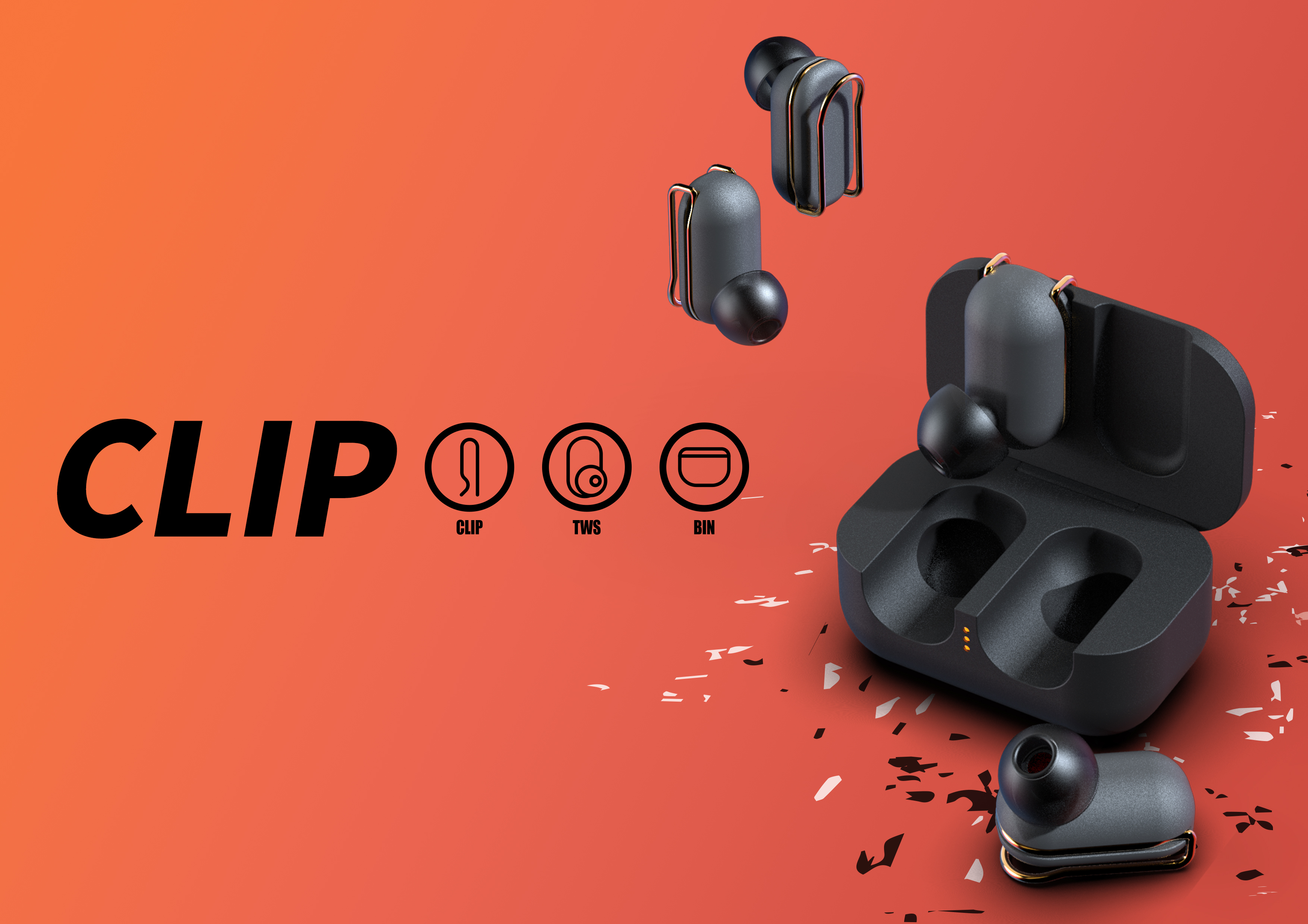 tws，headset，Clip，Electronics，