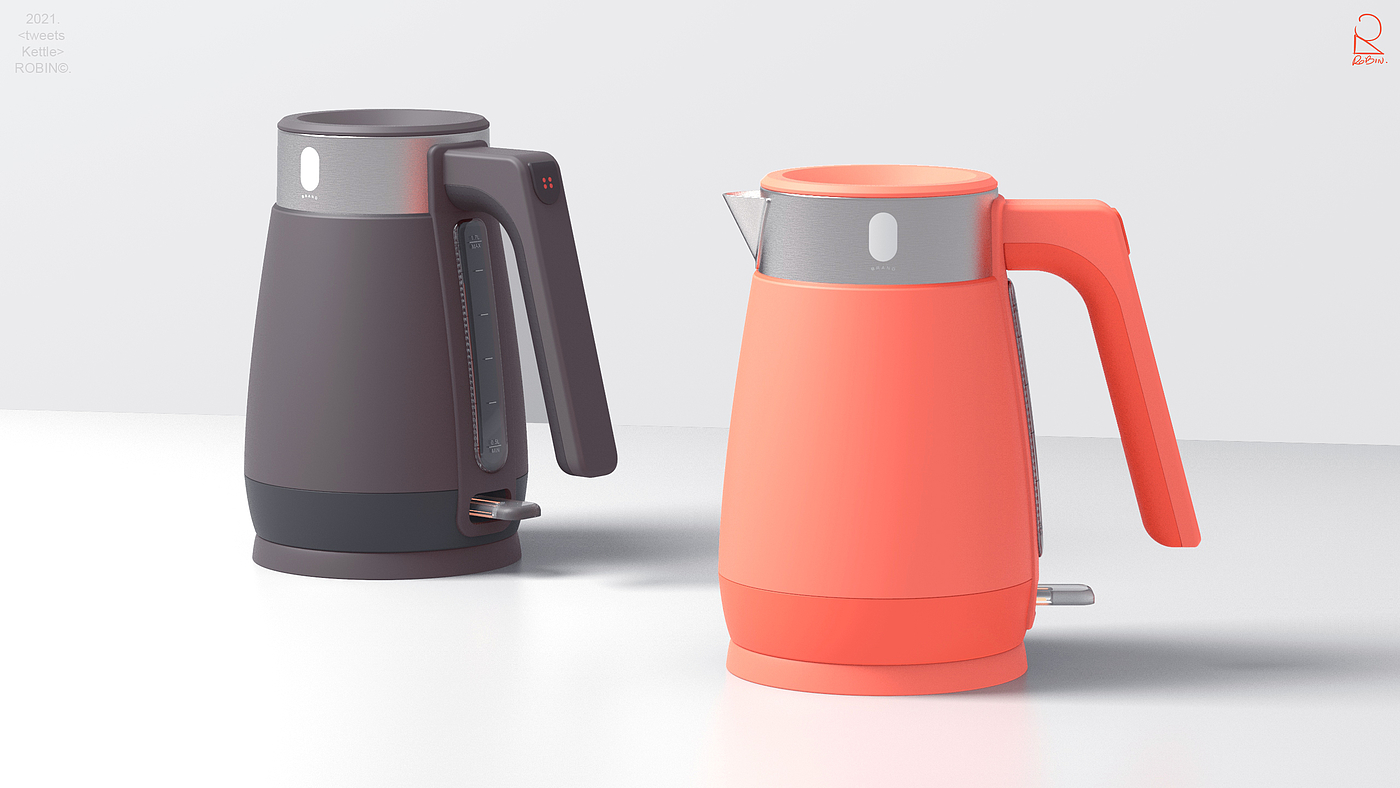 水壶，概念，烧水壶，小家电，简约，极简，色彩，北欧风，