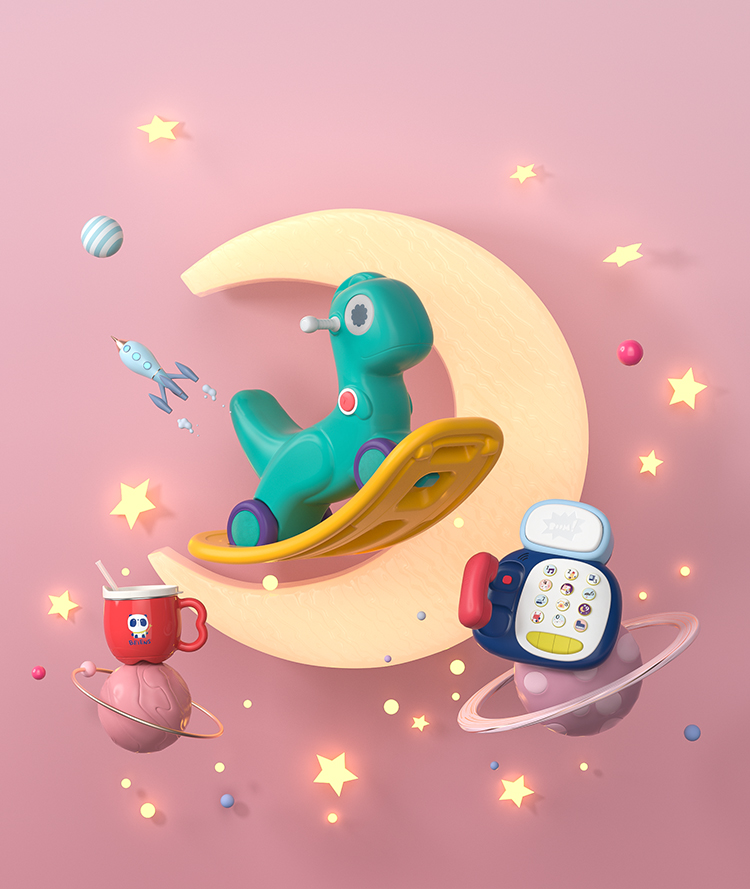 Mother and baby，online retailers，product，three-dimensional，