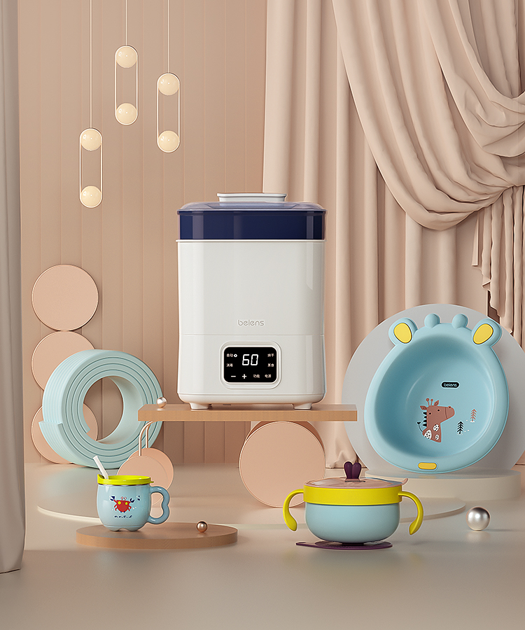 Mother and baby，online retailers，product，three-dimensional，