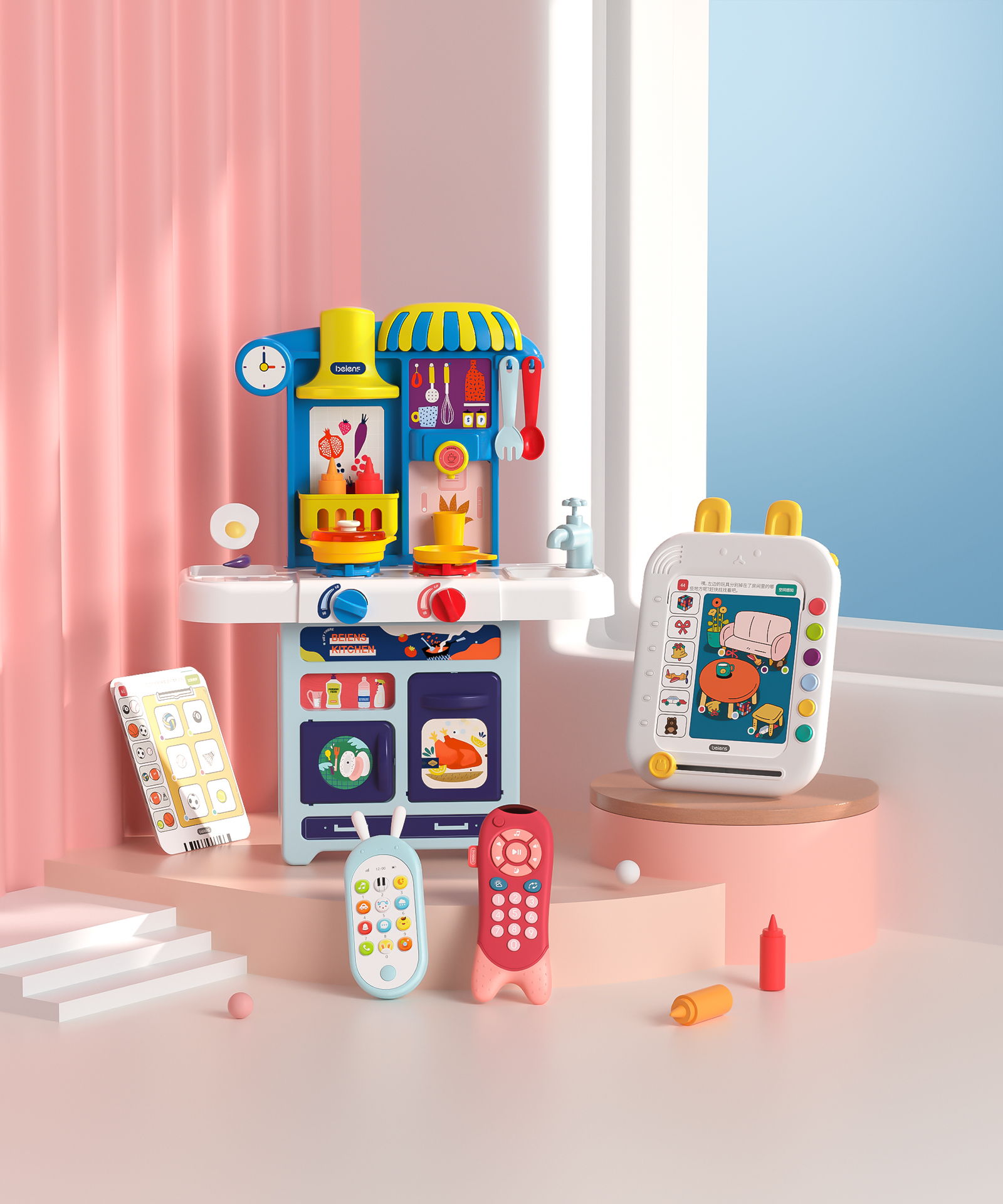 Mother and baby，online retailers，product，three-dimensional，