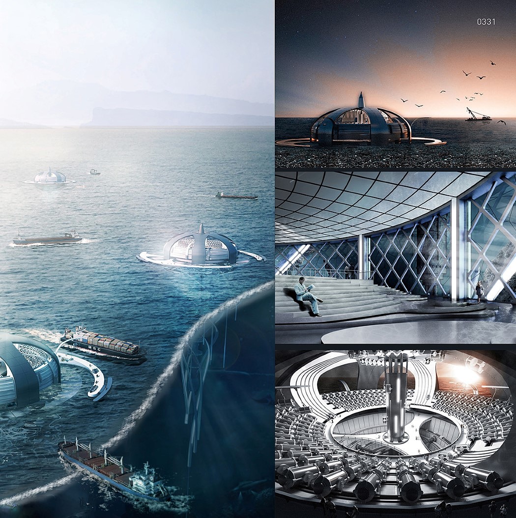 seabed，skyscraper，new energy，Combustible ice，Volume，