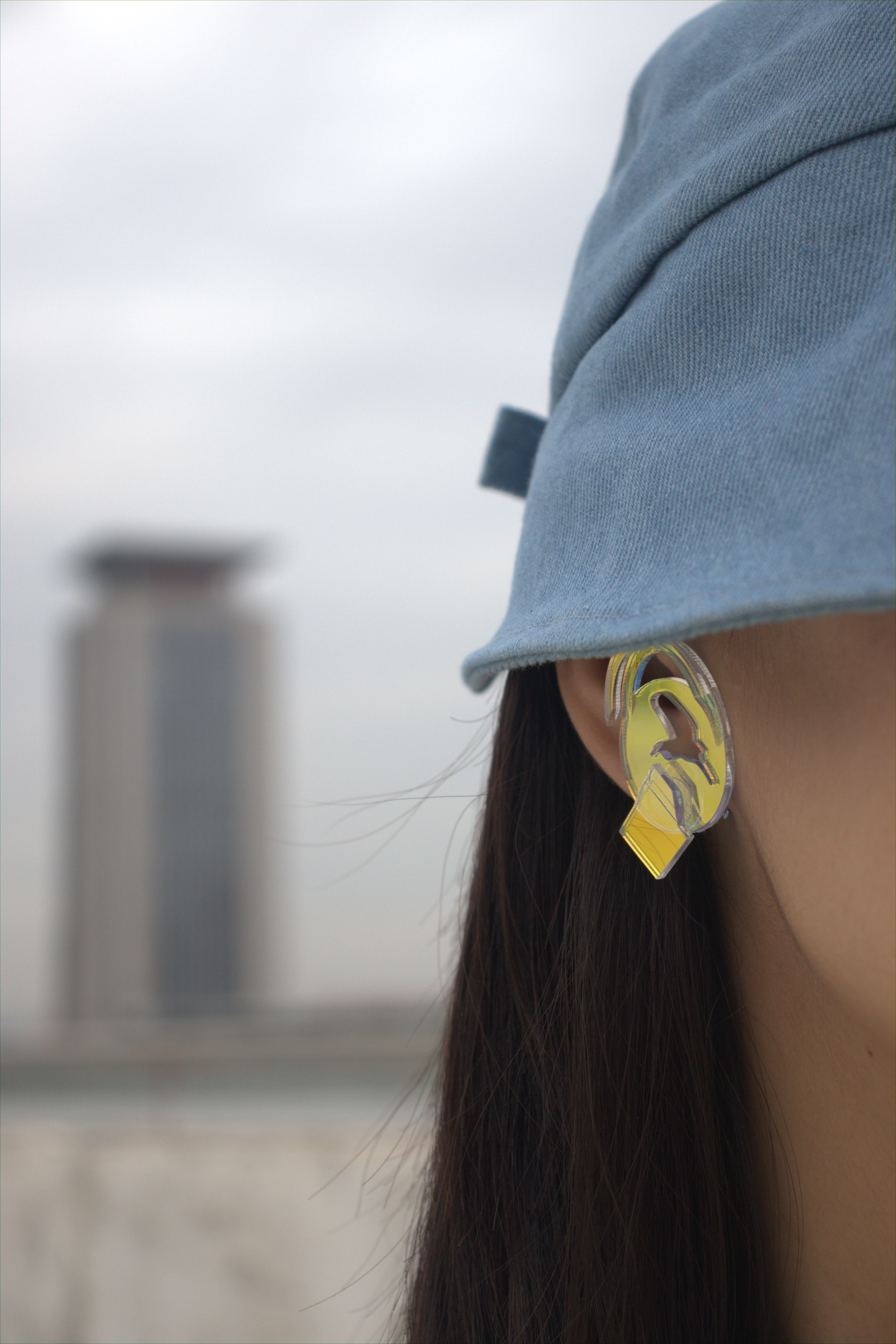 Earrings，Acrylic，Cultural creation，original，