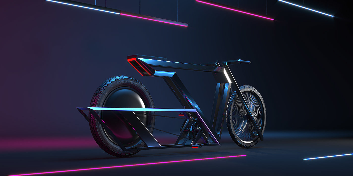 Bicycle，cgi，Digital punk，