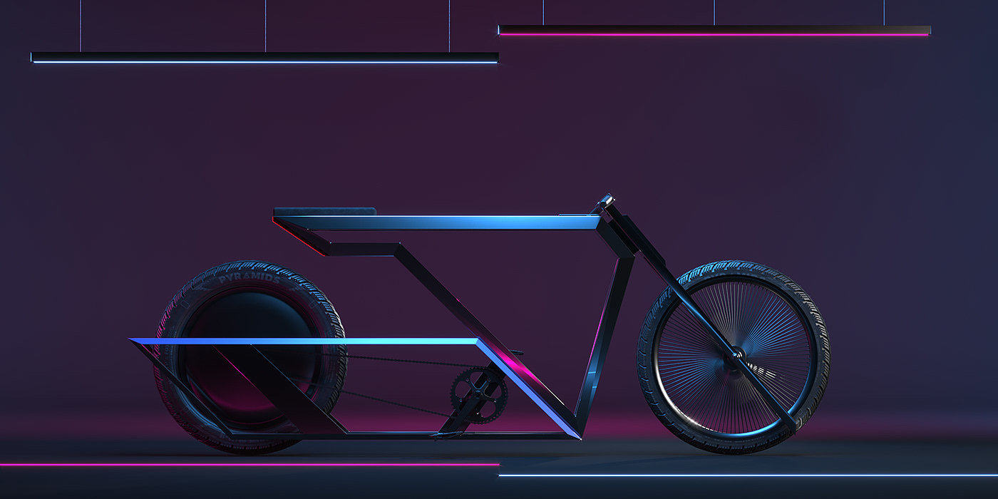 Bicycle，cgi，Digital punk，