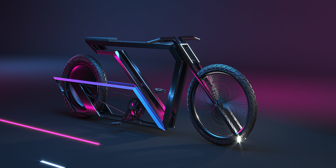 Bicycle，cgi，Digital punk，