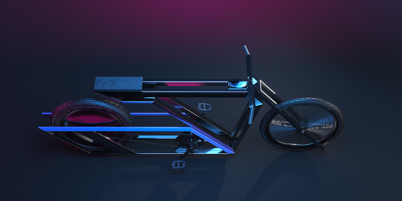 Bicycle，cgi，Digital punk，