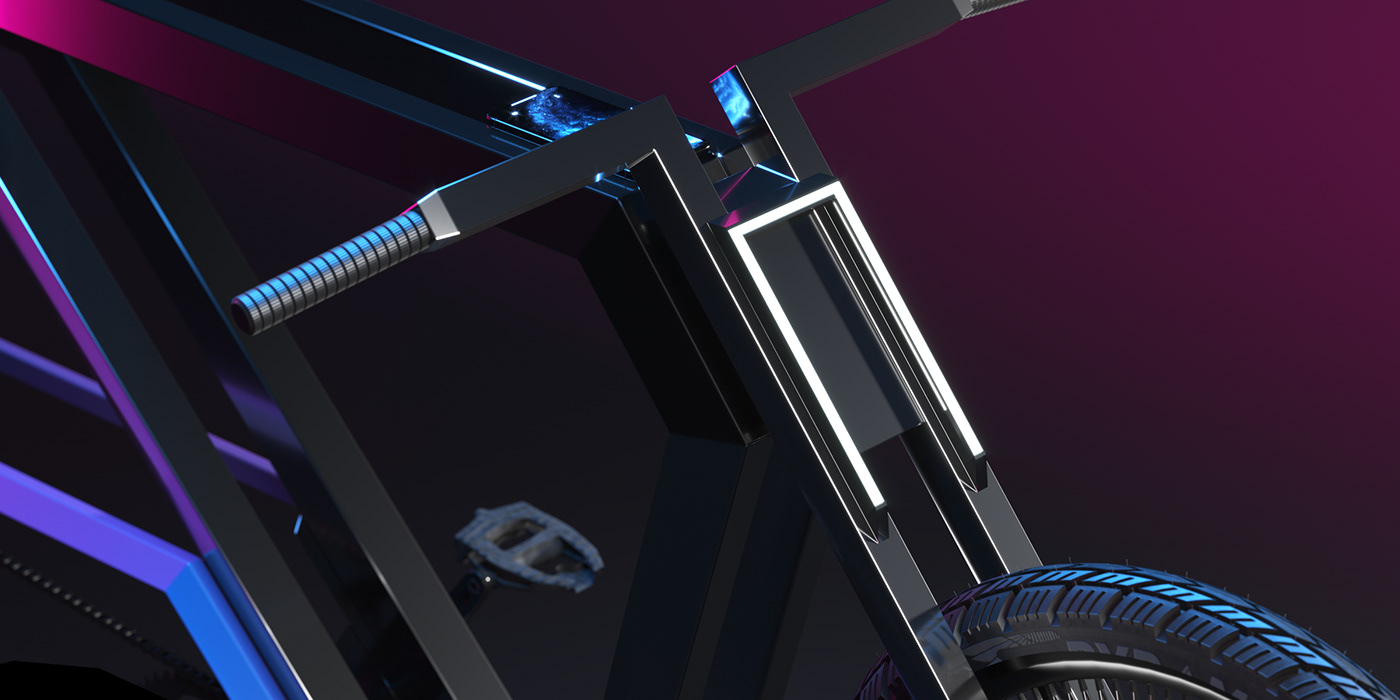 Bicycle，cgi，Digital punk，