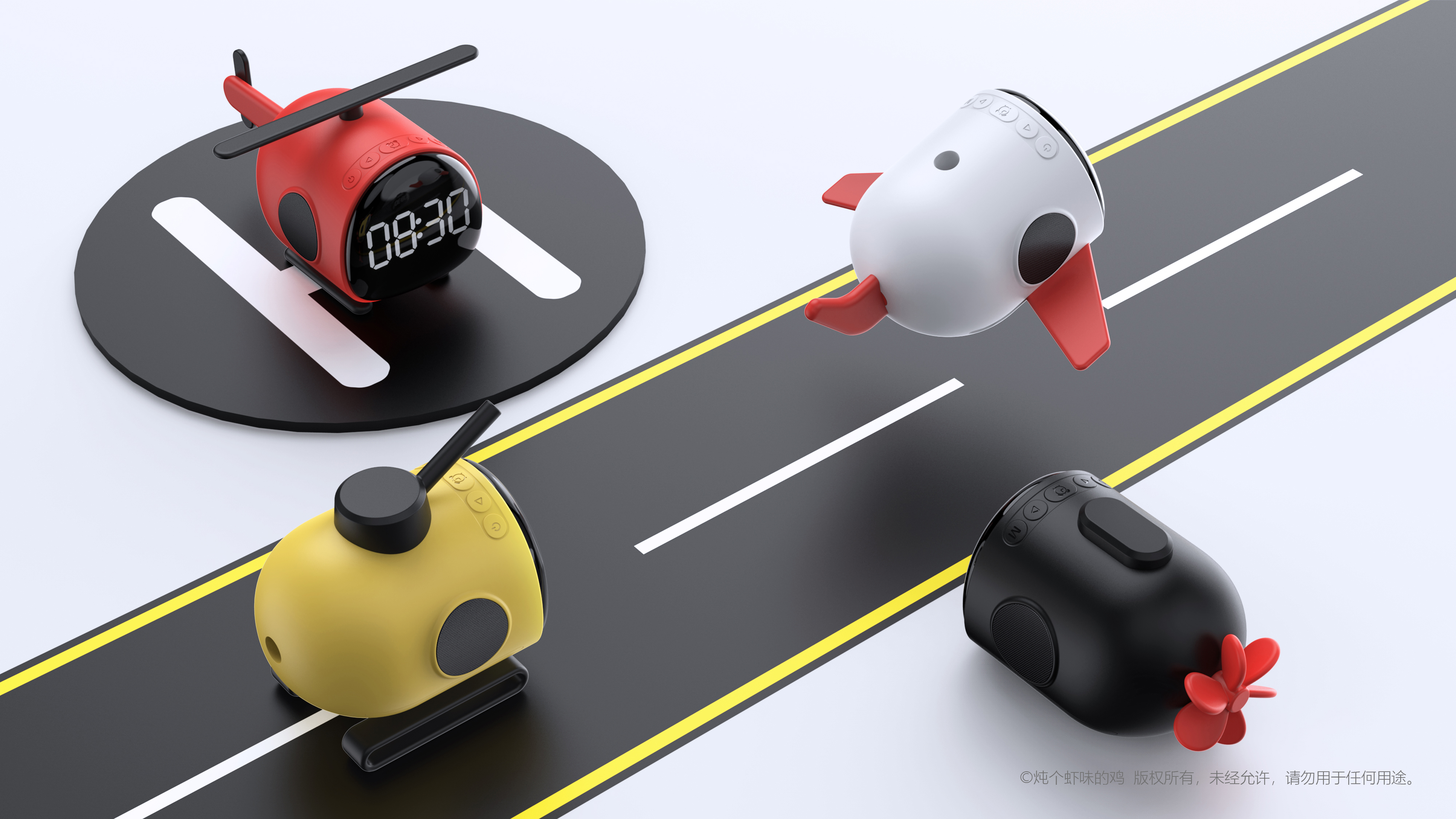 aircraft，helicopter，diy，sound，alarm clock，Building blocks，