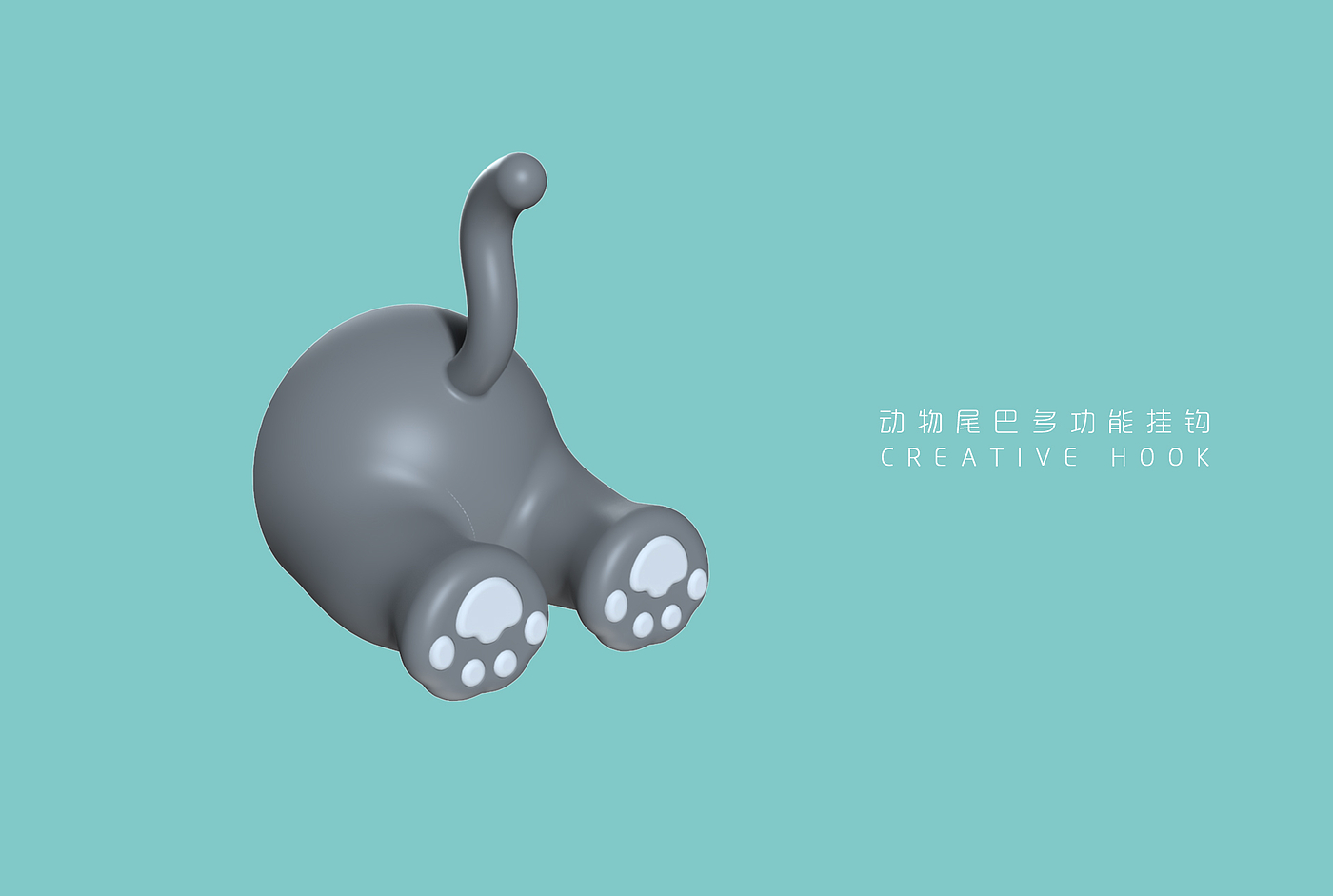 animal，tail，a hook，Creative hook，Fun hook，fox，dinosaur，Kitty，