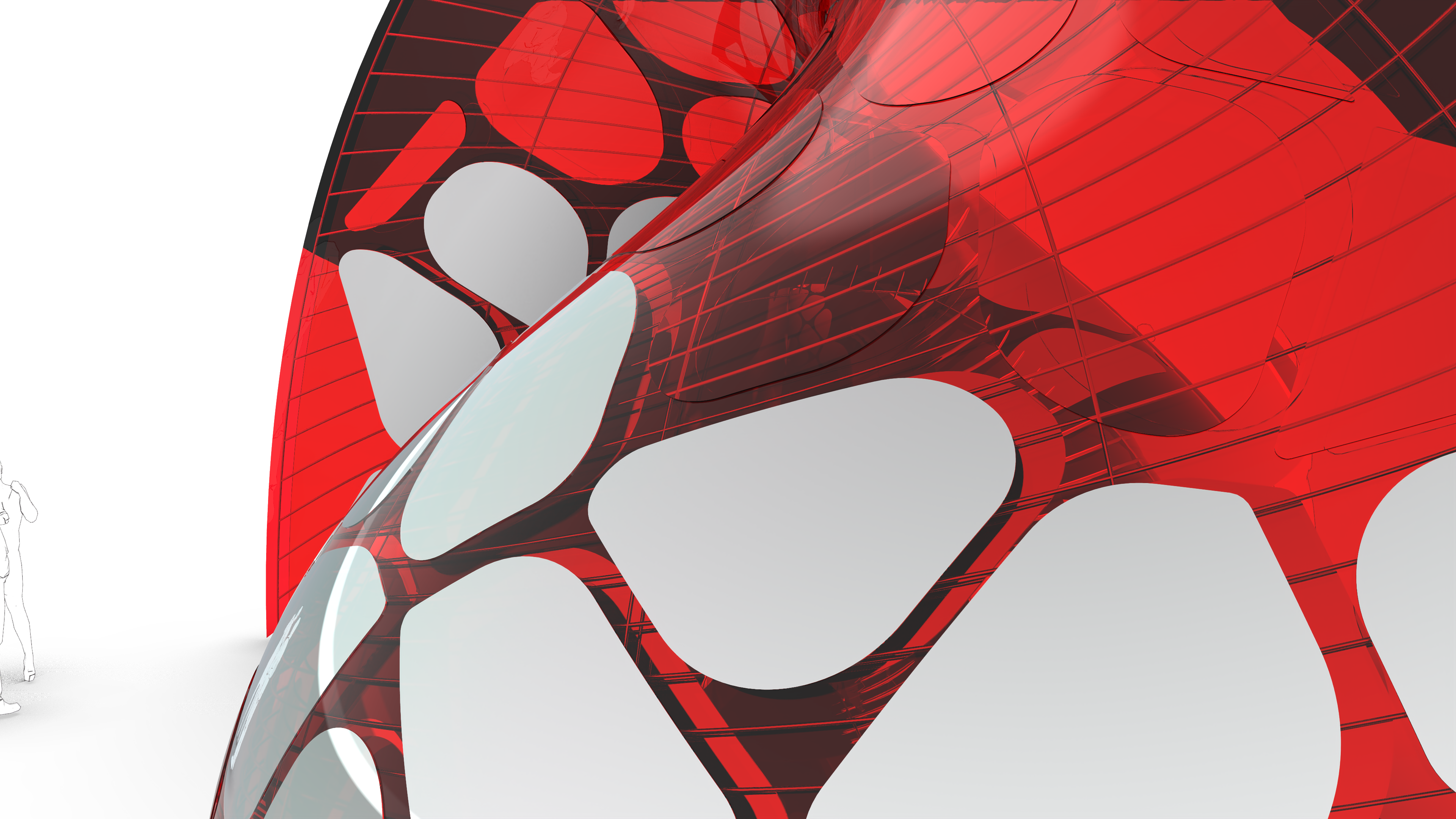 Interaction module，Installation art，interactive，Parametric design，rhinoceros，School day，