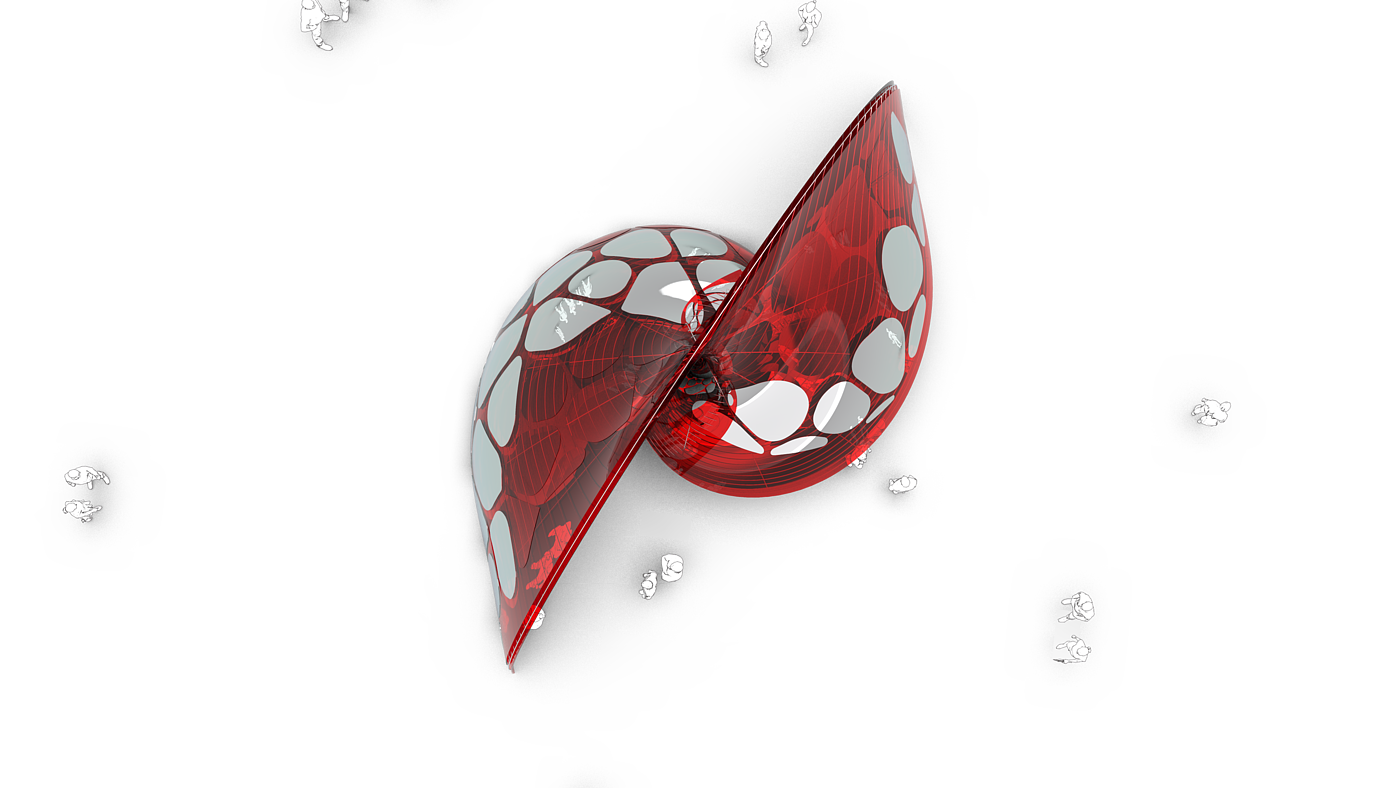 Interaction module，Installation art，interactive，Parametric design，rhinoceros，School day，