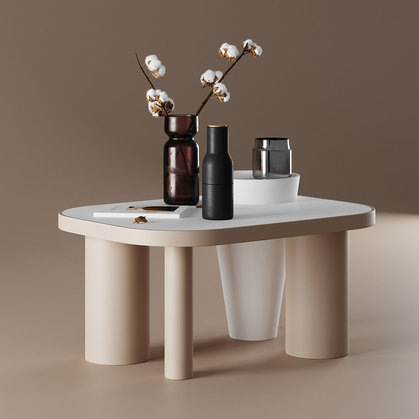 pastel TABLE，Table，3d，Coffee table，