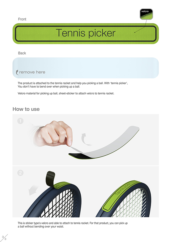 Protect the waist，Tennis ball pick-up paste，Sports tools，