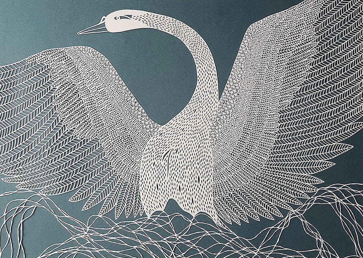 paper-cut，image，British artist，