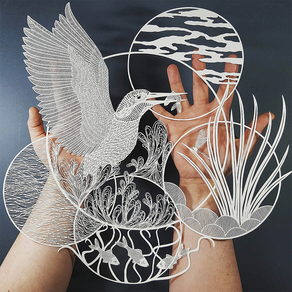 paper-cut，image，British artist，