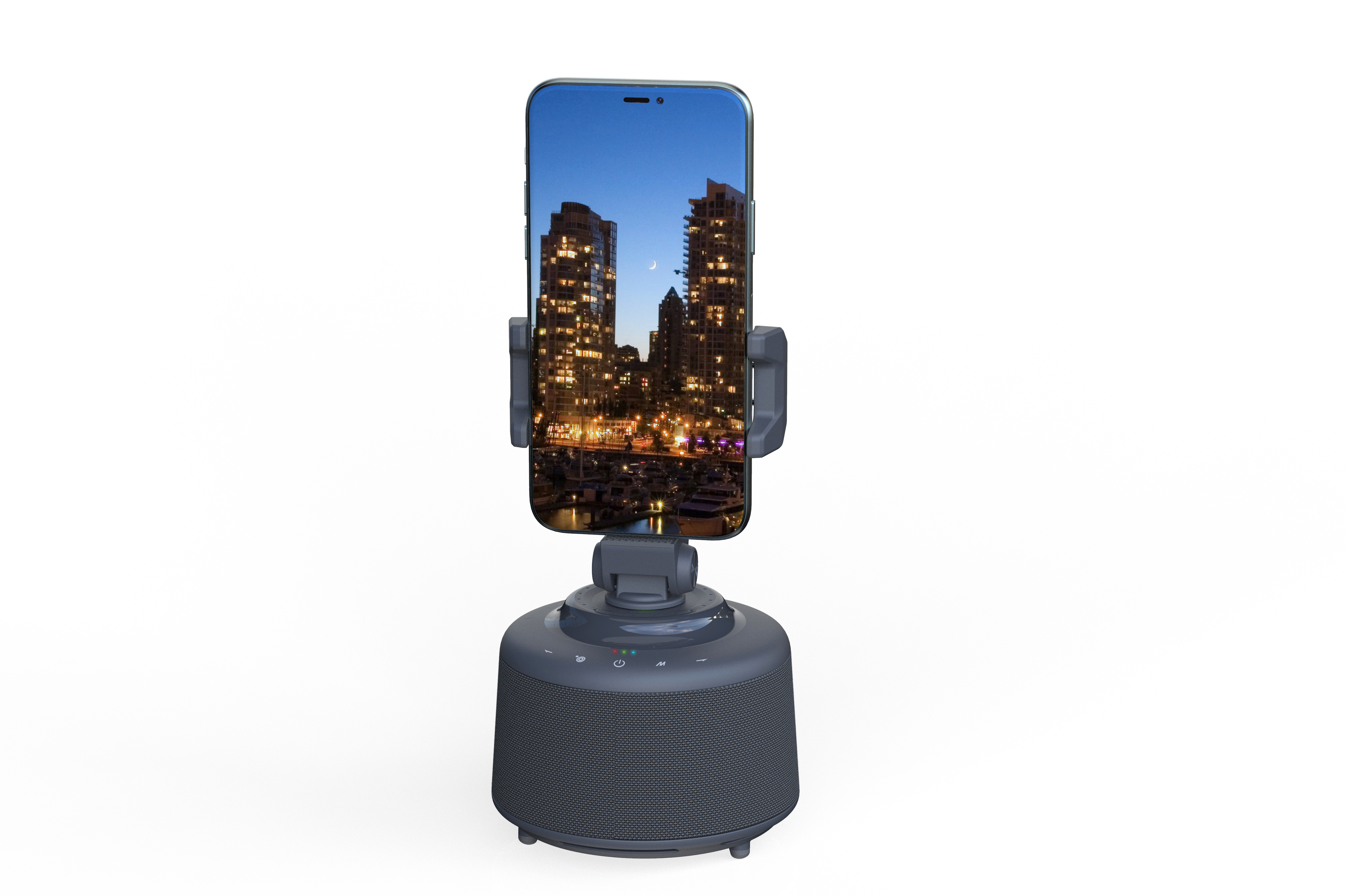 Speaker, mobile phone bracket, intelligent follow-up，