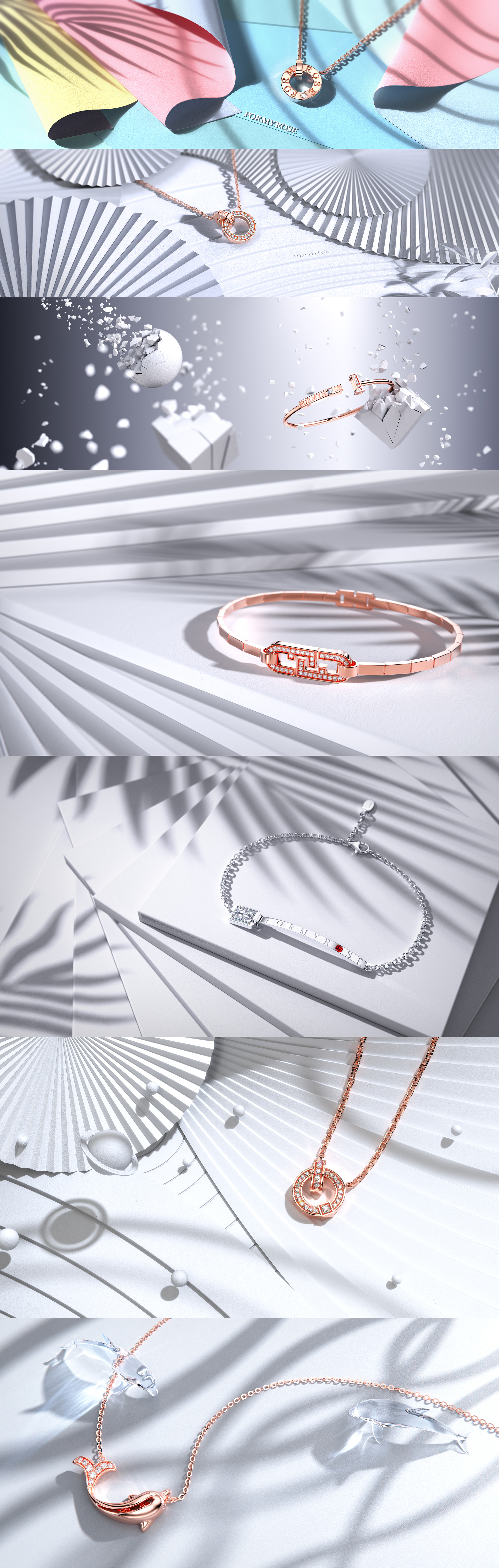 keyshot，Jewelry rendering，Jewellery，Diamonds，c4d，scene，