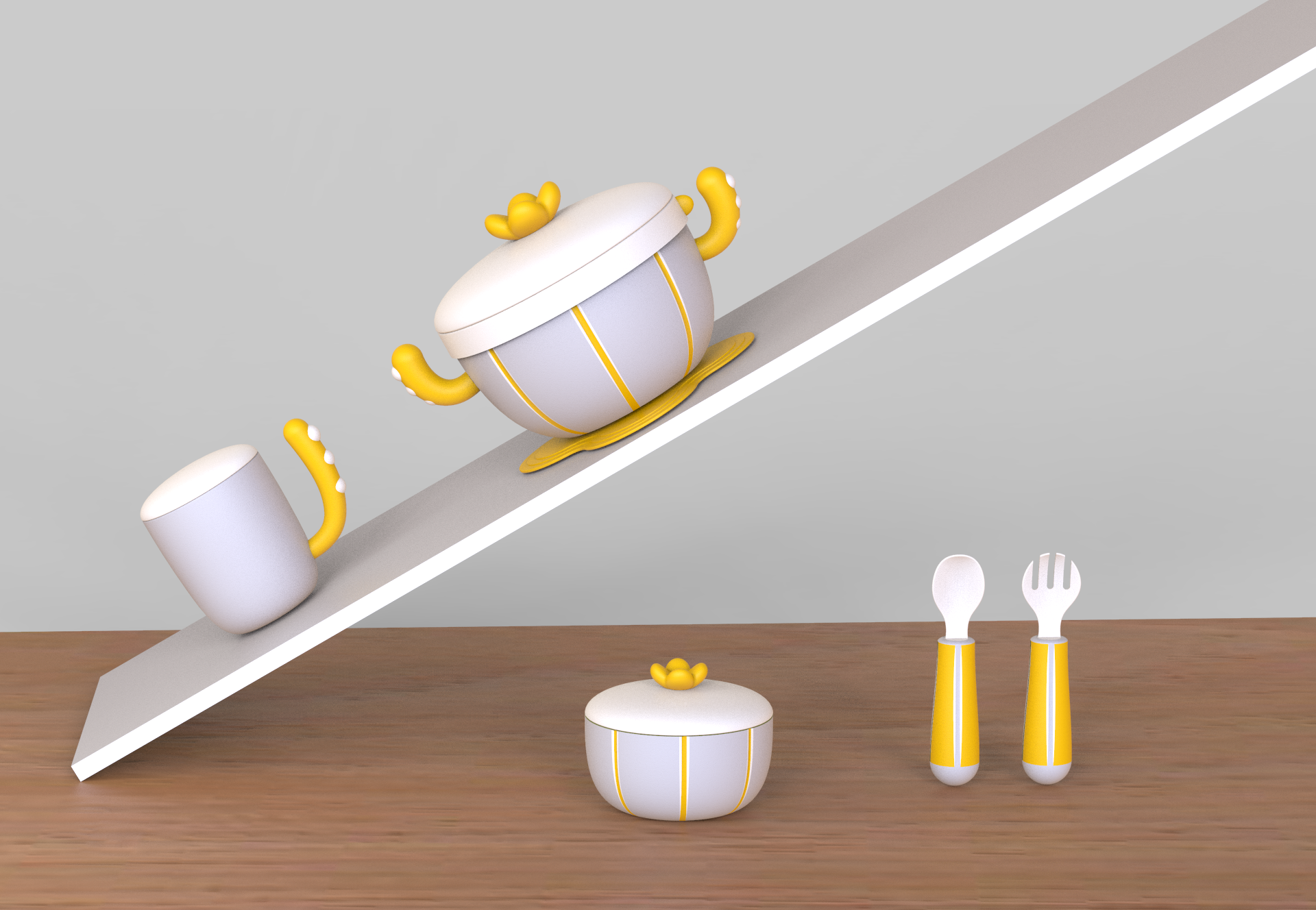 Children's tableware, heat preservation bowl, children's products，