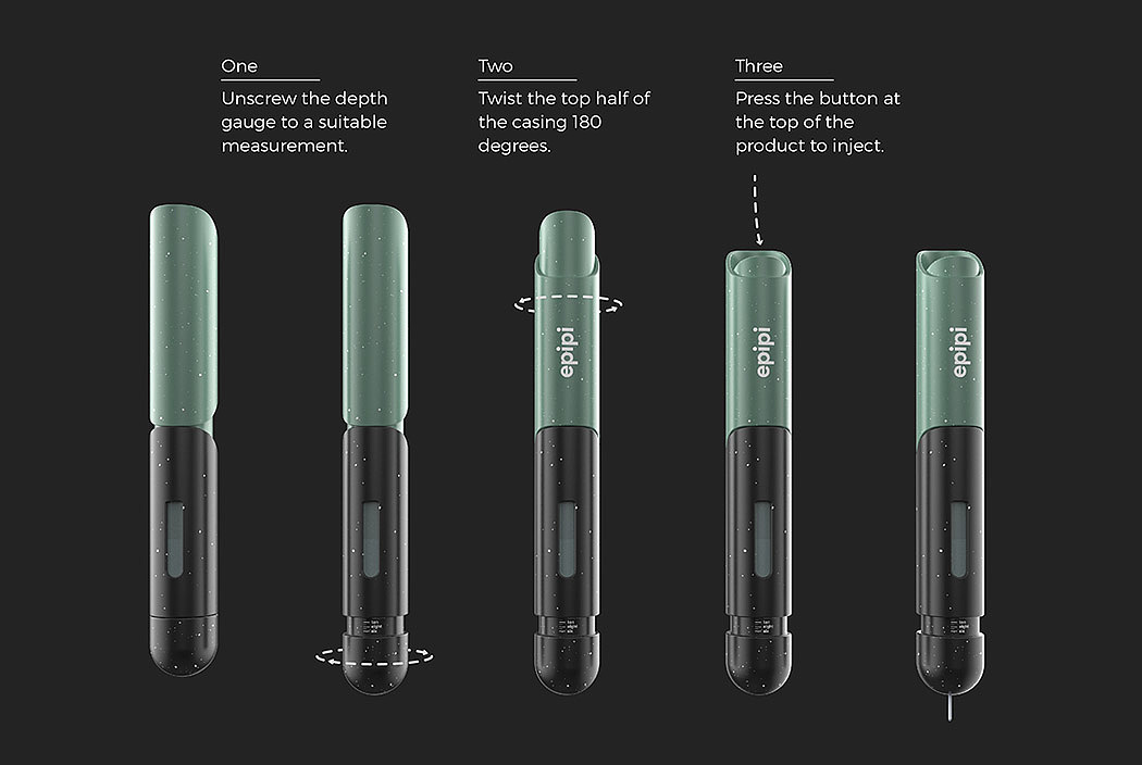 Adrenaline injection pen，medical apparatus and instruments，Portable，Metal，