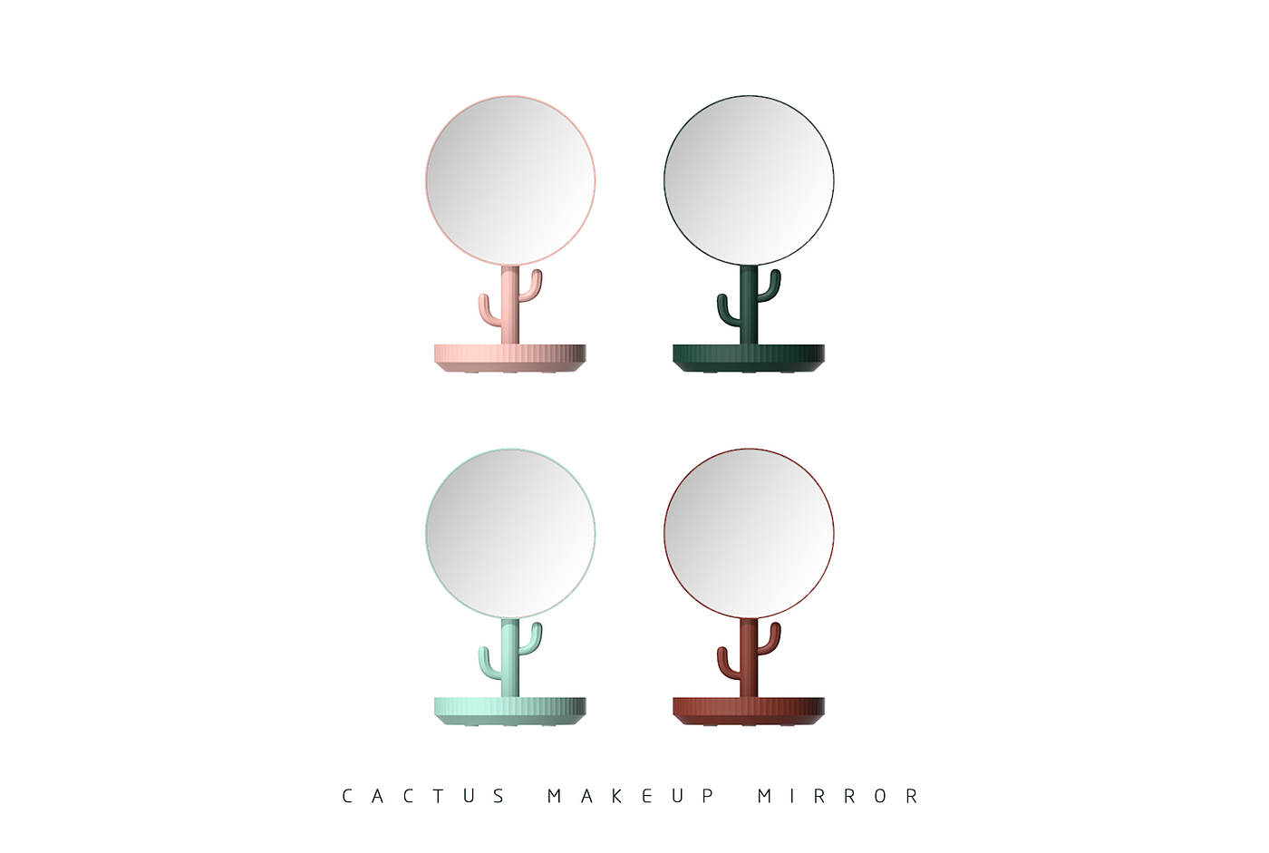 cactus，Cosmetic mirror，Soap box，Toothpaste Dispenser ，Simplicity，fashion，Receive，Daily life，