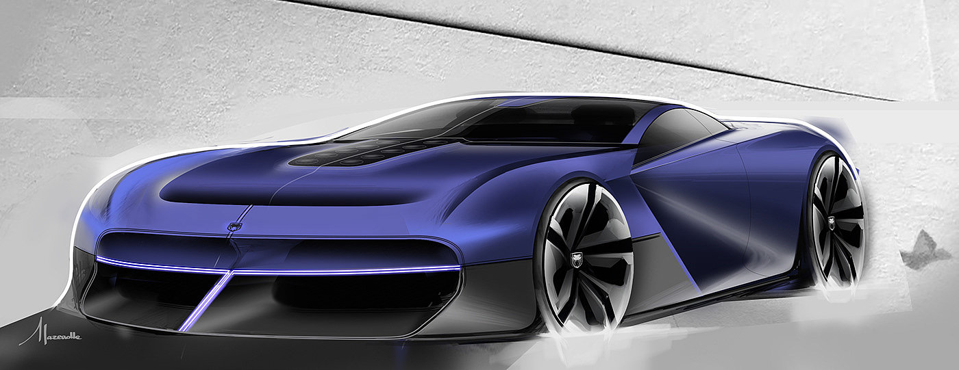 automobile，vehicle，conceptual design，Sports car，