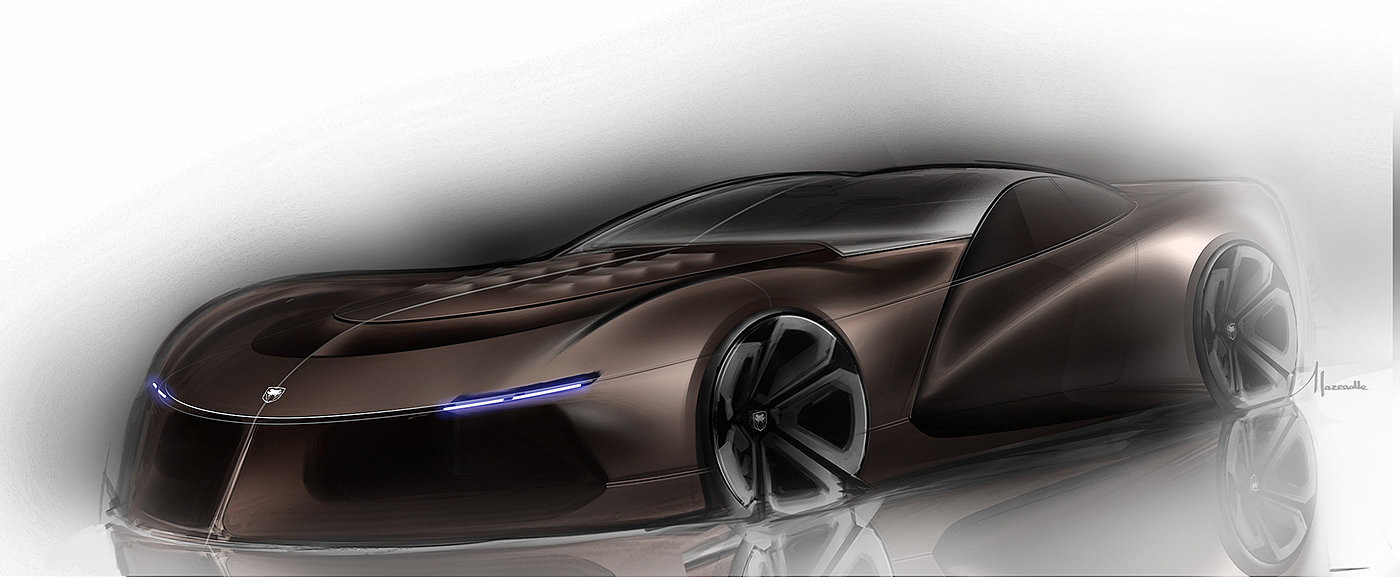 automobile，vehicle，conceptual design，Sports car，