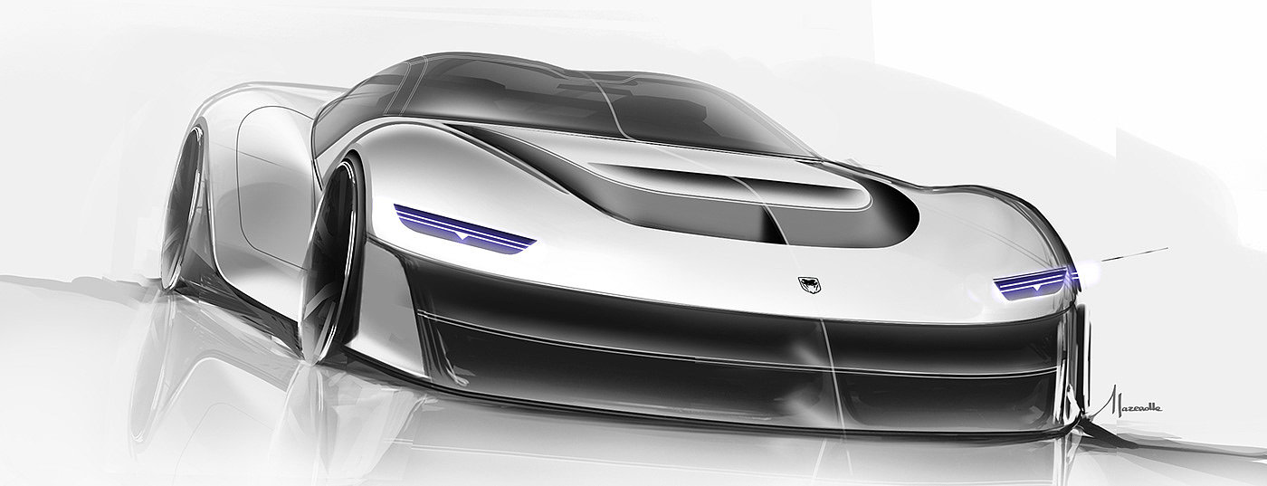 automobile，vehicle，conceptual design，Sports car，