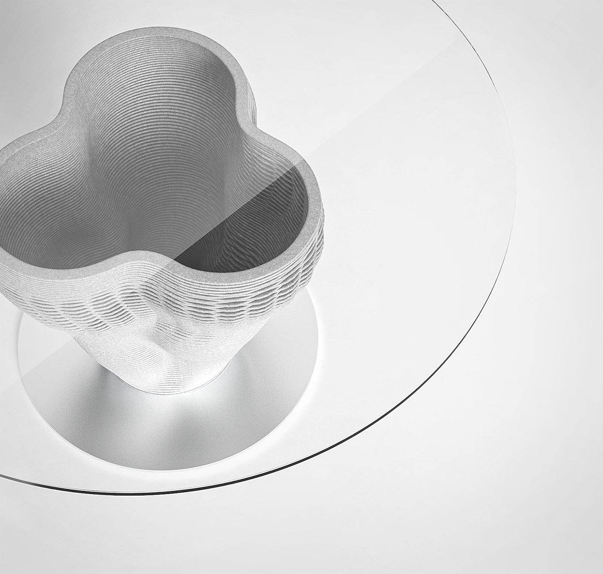 Table，furniture，Coral rock wave，3D printing，