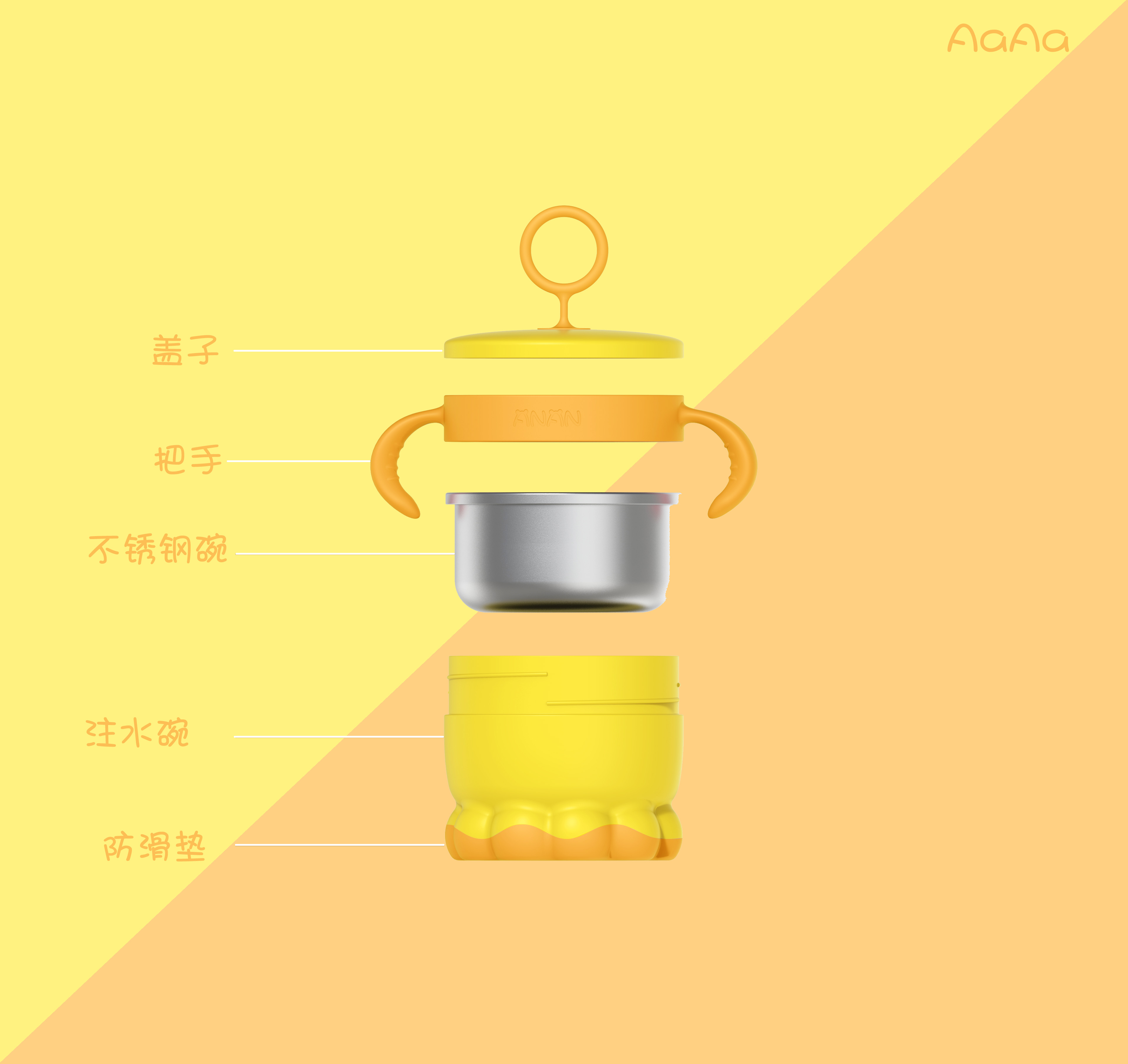 Baby products，Children tableware，bowl，lovely，