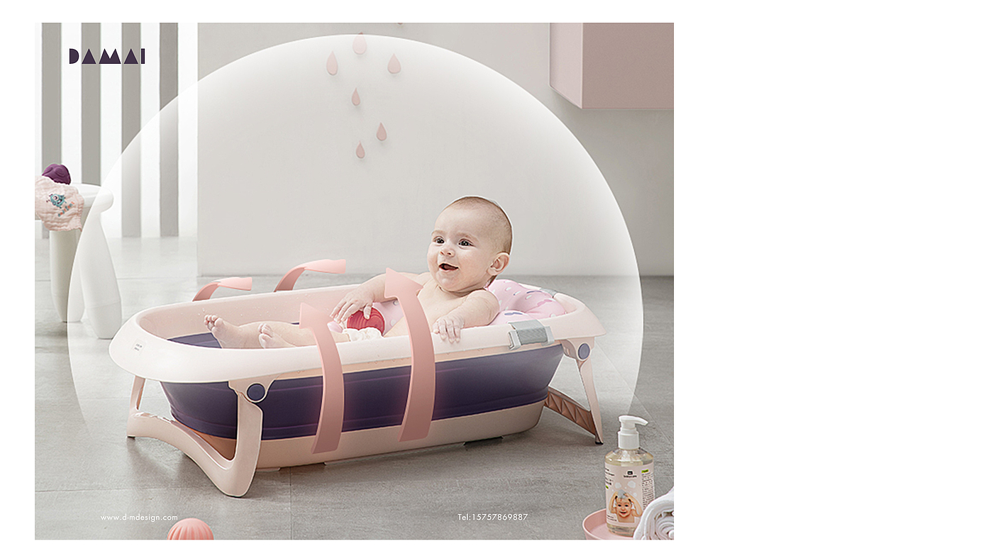 original，Children's products，Folding bathtub，articles，