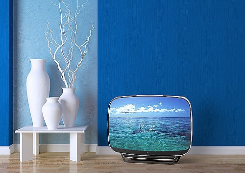 retro futurism ，concept，television，teleavia，retro，