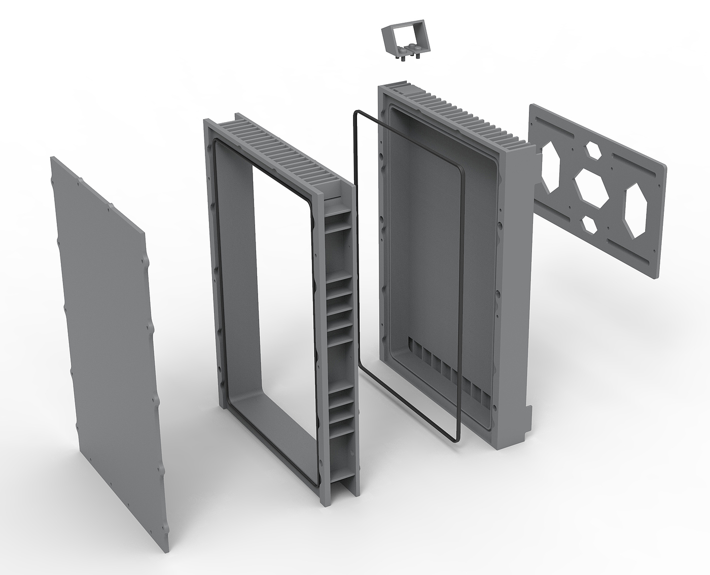 5g base station power supply shell and heat dissipation shell，