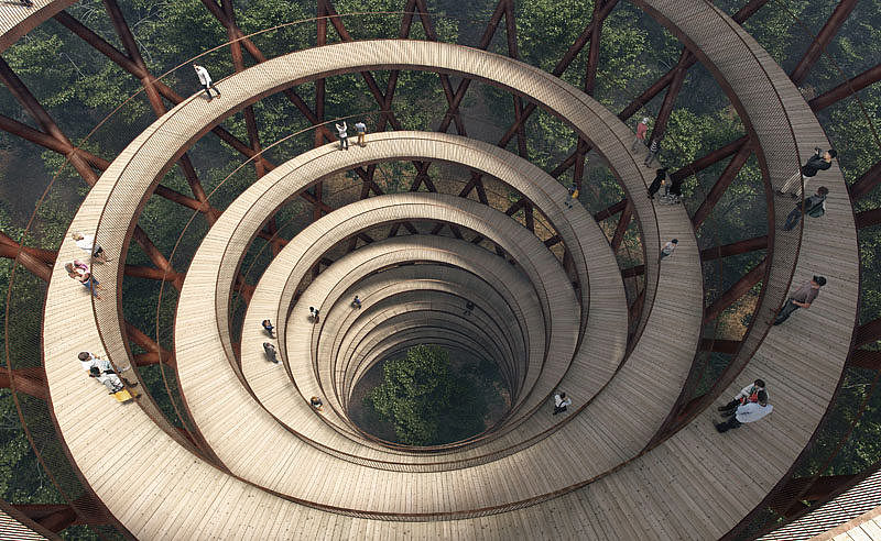 nature，screw，forest，three hundred and sixty，Viewing tower，