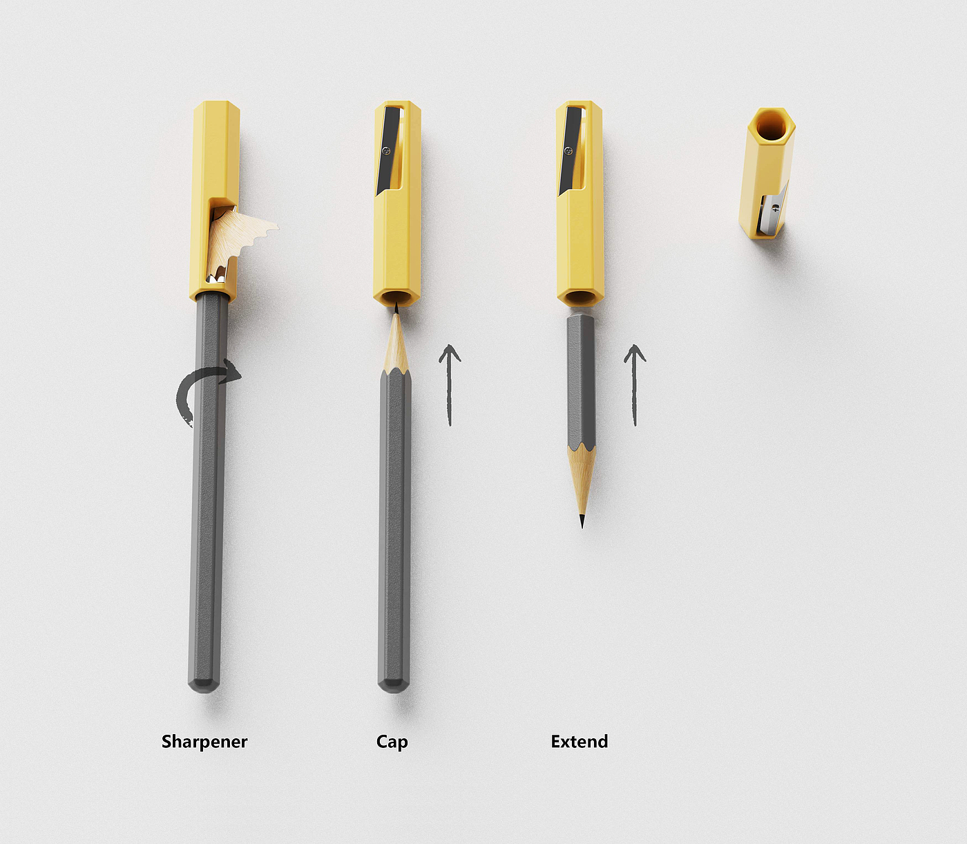 卷笔刀，任堋，铅笔，延长器，笔，多功能，卷笔帽，