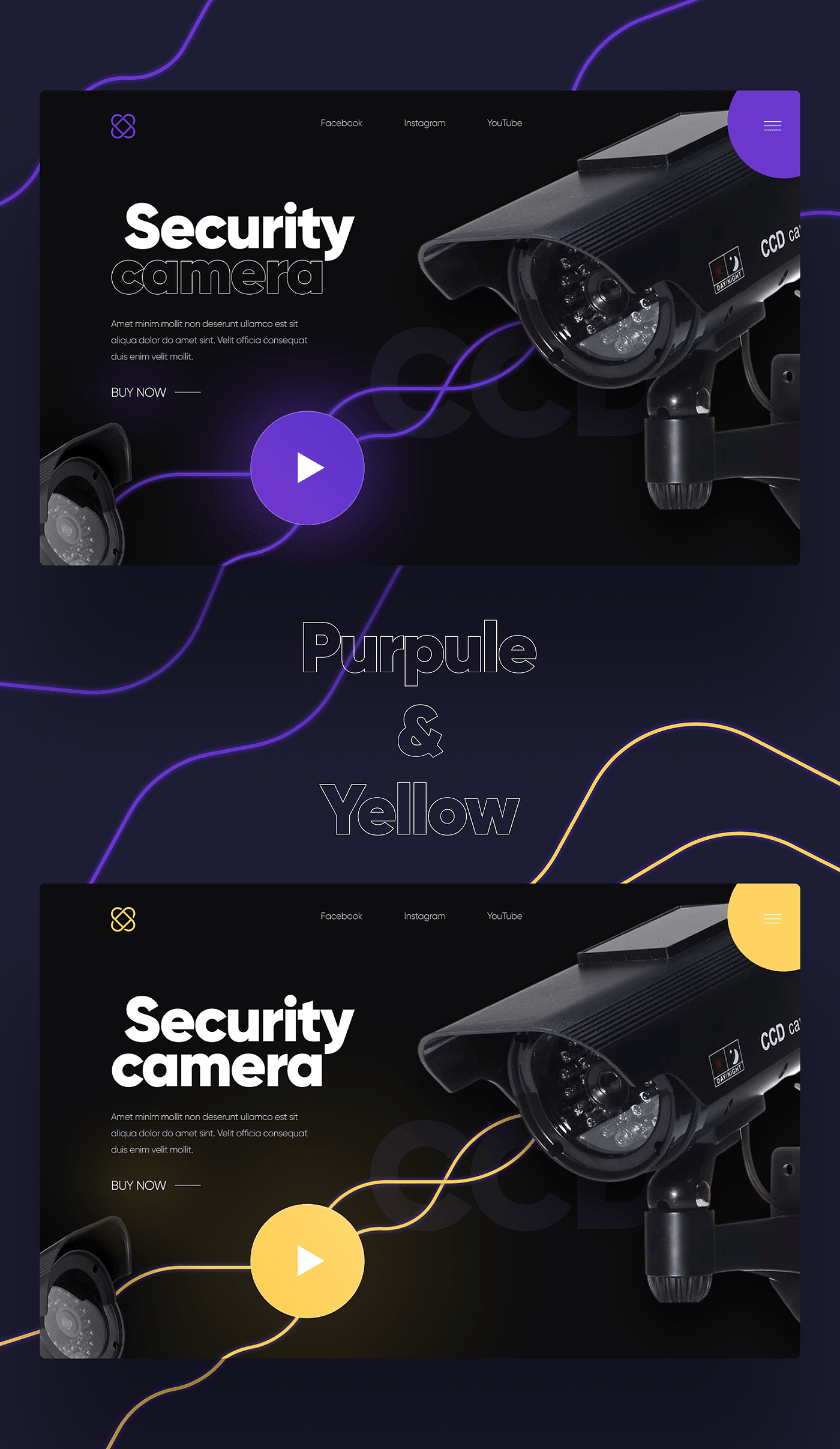 Landing page - UX/UI - design "Security camera" - 普象网