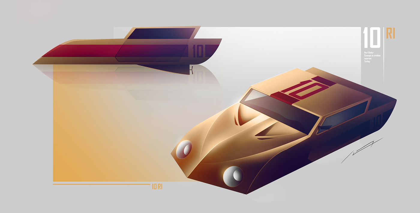 yacht，Design sketch，Hand drawn，