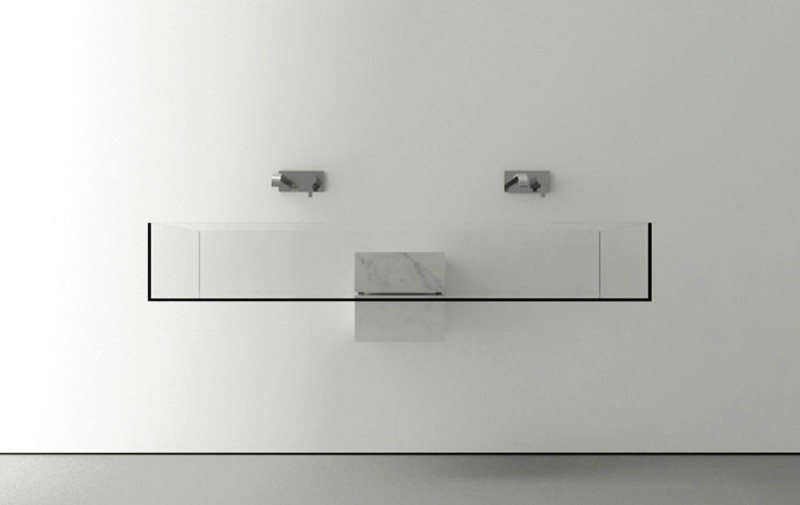 Minimalism，water tank，bathroom，conceptual design，transparent，