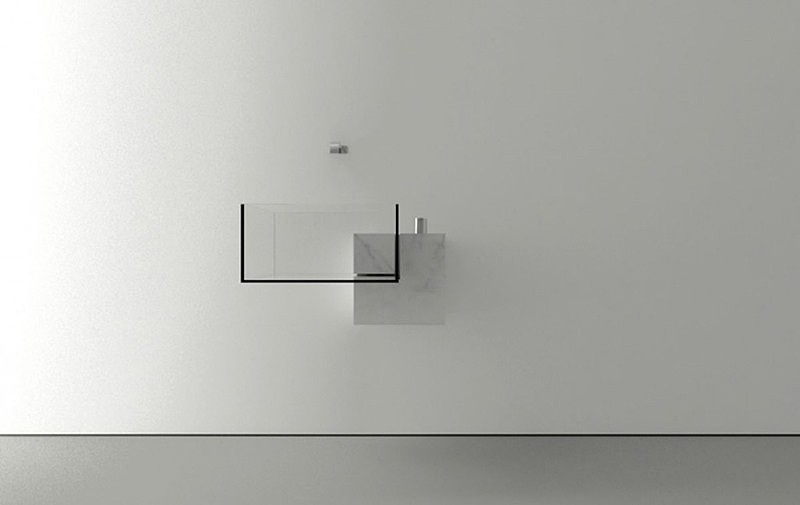 Minimalism，water tank，bathroom，conceptual design，transparent，