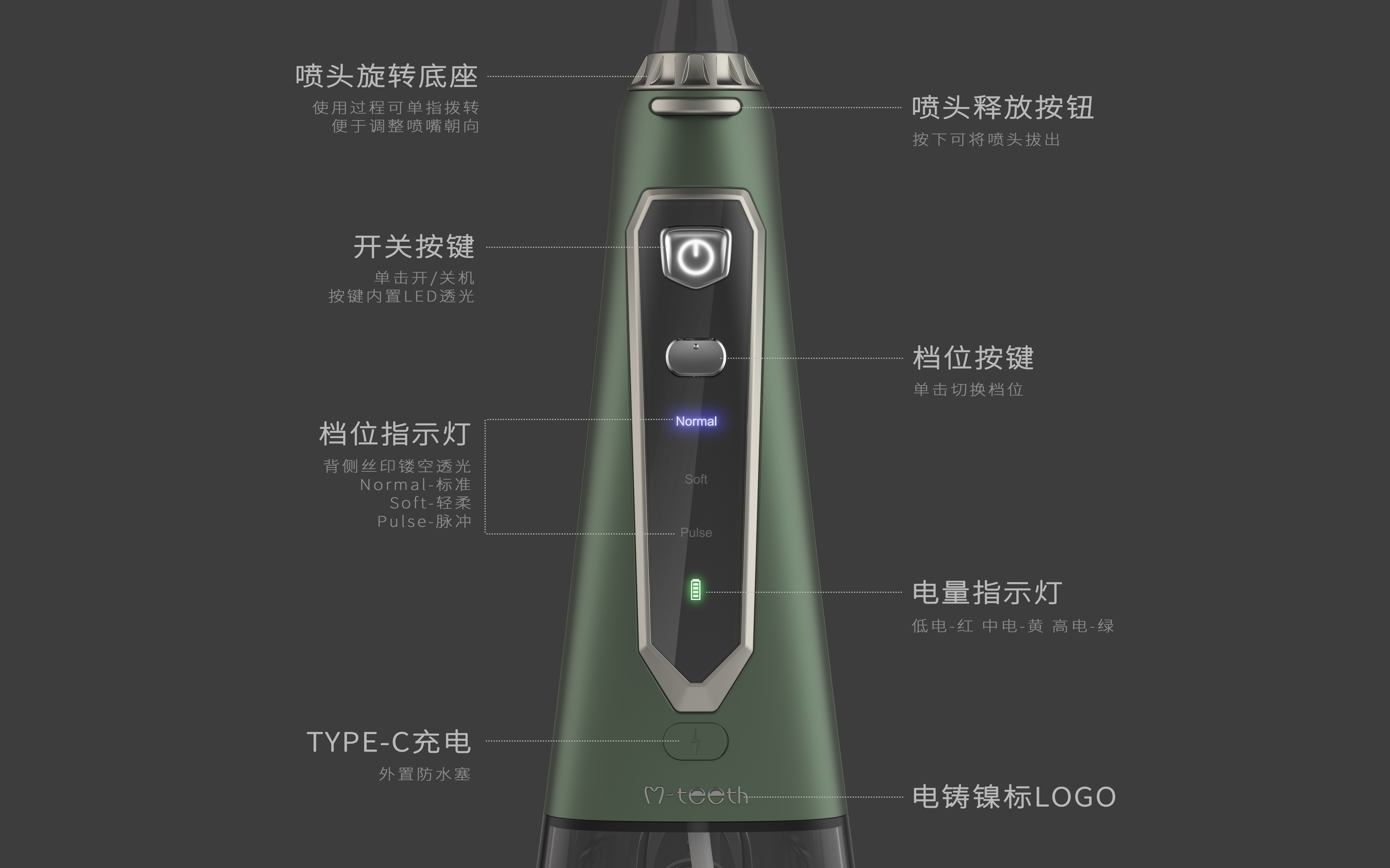 oral irrigator，Tooth washing device，industrial design，product design，Oral care，electronic product，Original design，