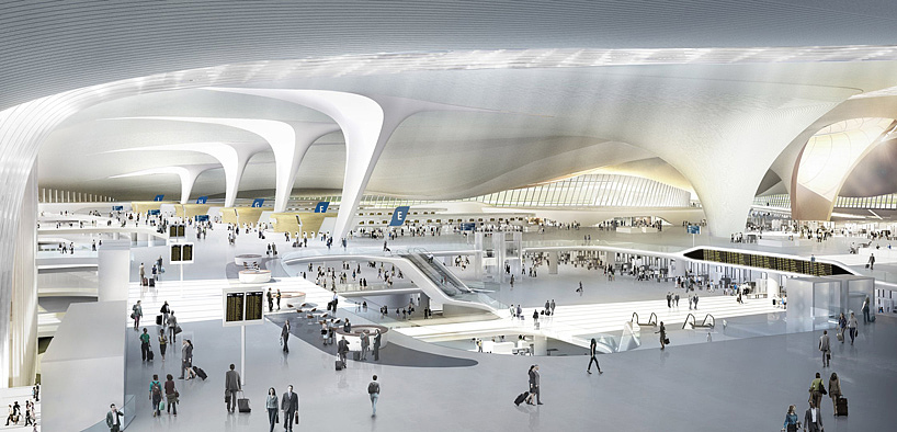 Beijing new landmark，Airport Terminal ，phoenix，Five finger corridor，