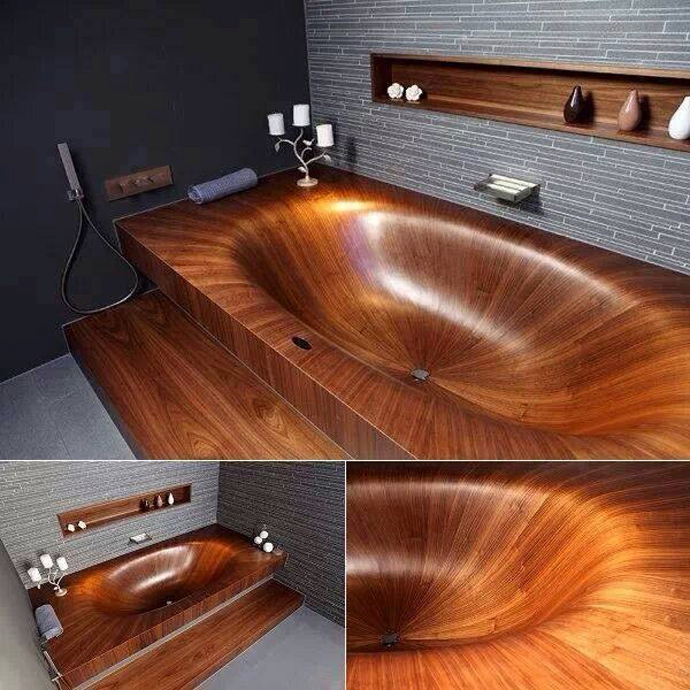 natural，wooden ，Section 15，bathtub，Shower Room，
