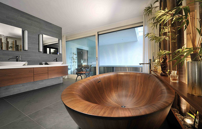 natural，wooden ，Section 15，bathtub，Shower Room，