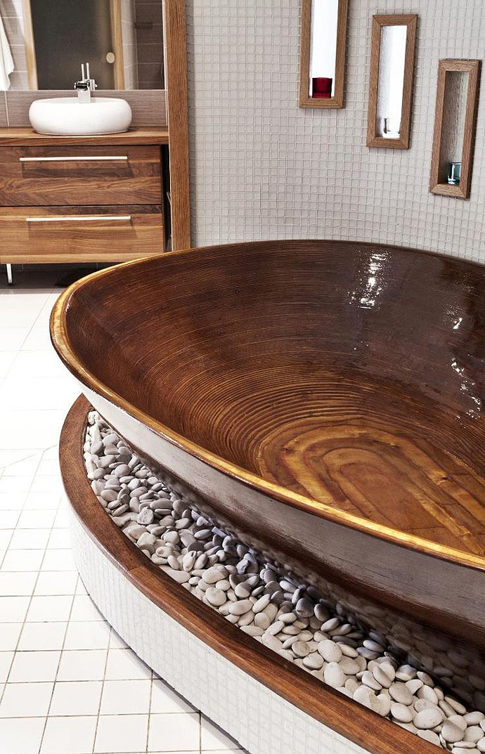 natural，wooden ，Section 15，bathtub，Shower Room，