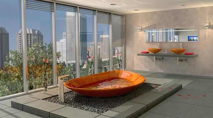 natural，wooden ，Section 15，bathtub，Shower Room，